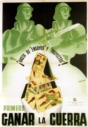 Cartel de J. Espert. para la  Junta de Defensa de Madrid, 1937